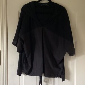 Ozai N Ku black cotton top, Size 2